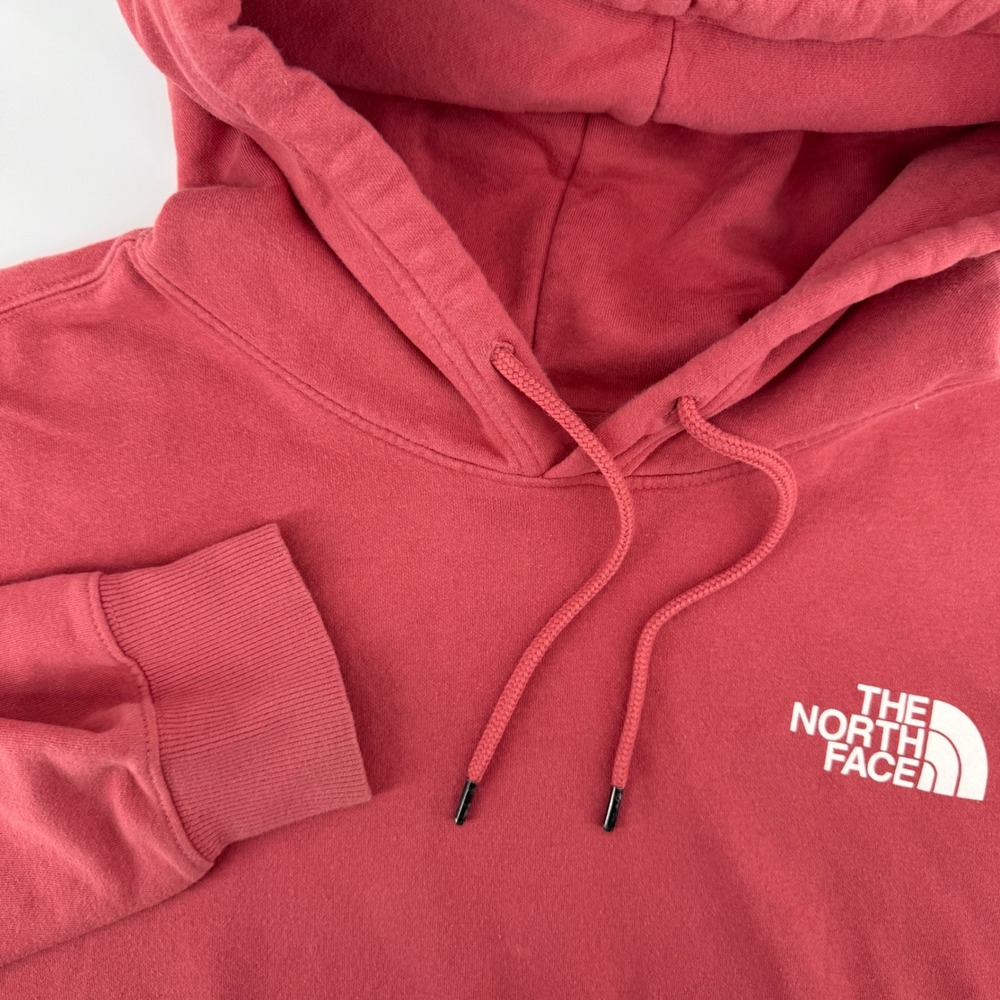 The North Face Hoodie Mens XXL Red Pullover Graphic Sleeve Logo Fleece NF0A3X8A